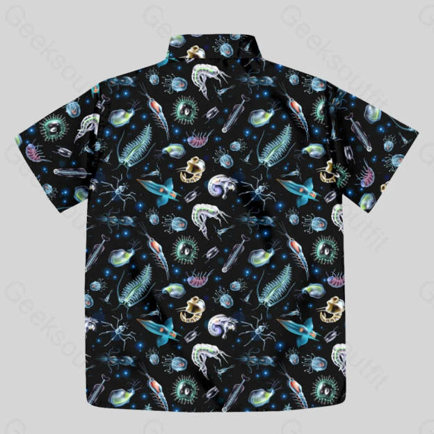 Biological Cell Button Up Pocket Shirt - Geeksoutfit