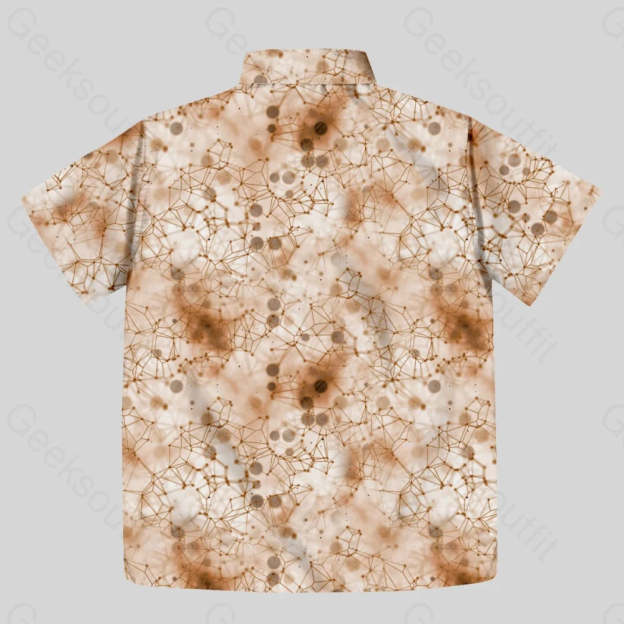 Biological DNA Moleculee Button Up Pocket Shirt - Geeksoutfit