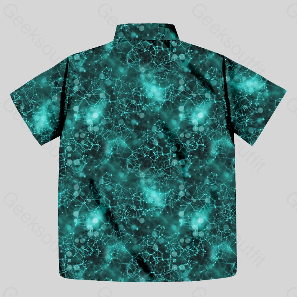 Biological DNA Moleculee Button Up Pocket Shirt - Geeksoutfit