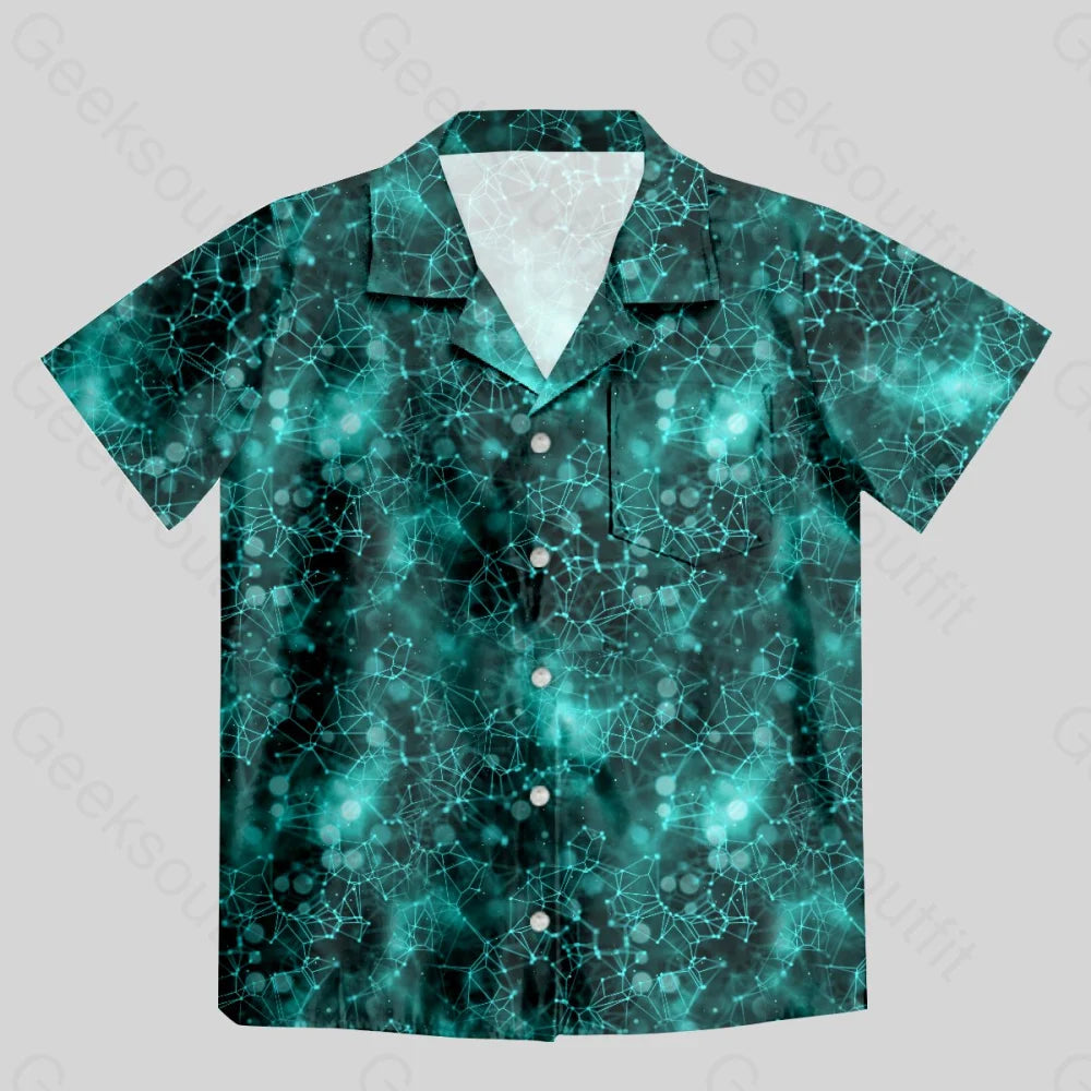 Biological DNA Moleculee Button Up Pocket Shirt - Geeksoutfit