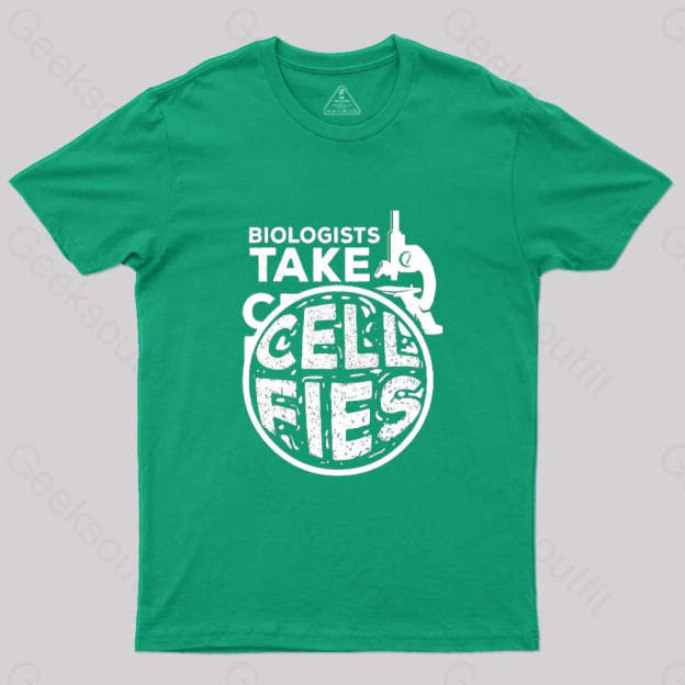 Biologists Take Cell Fies T-Shirt Green / S