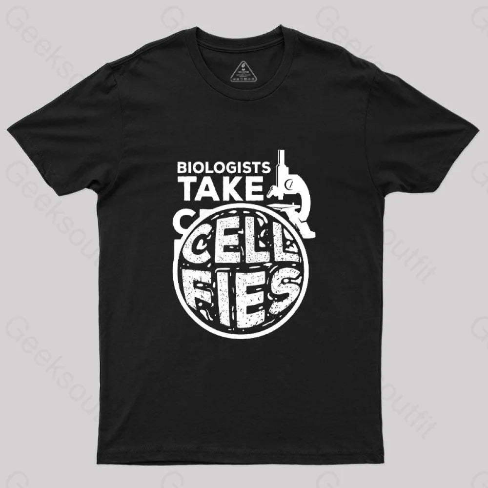 Biologists Take Cell Fies T-Shirt Navy / S