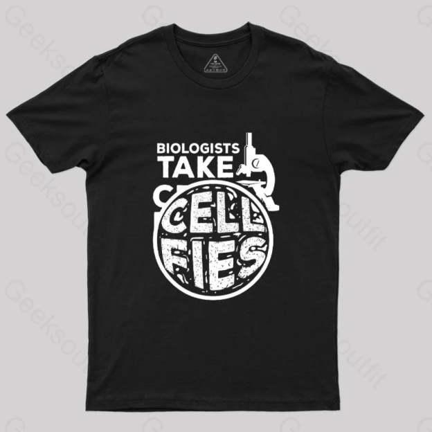 Biologists Take Cell Fies T-Shirt Navy / S