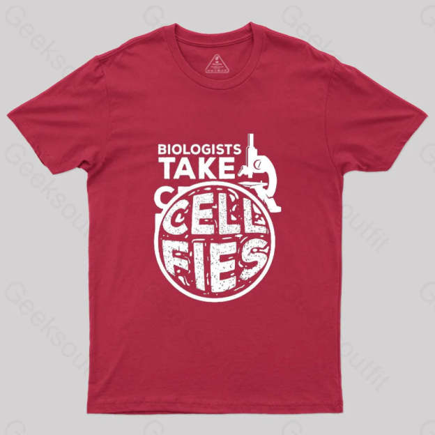Biologists Take Cell Fies T-Shirt Red / S