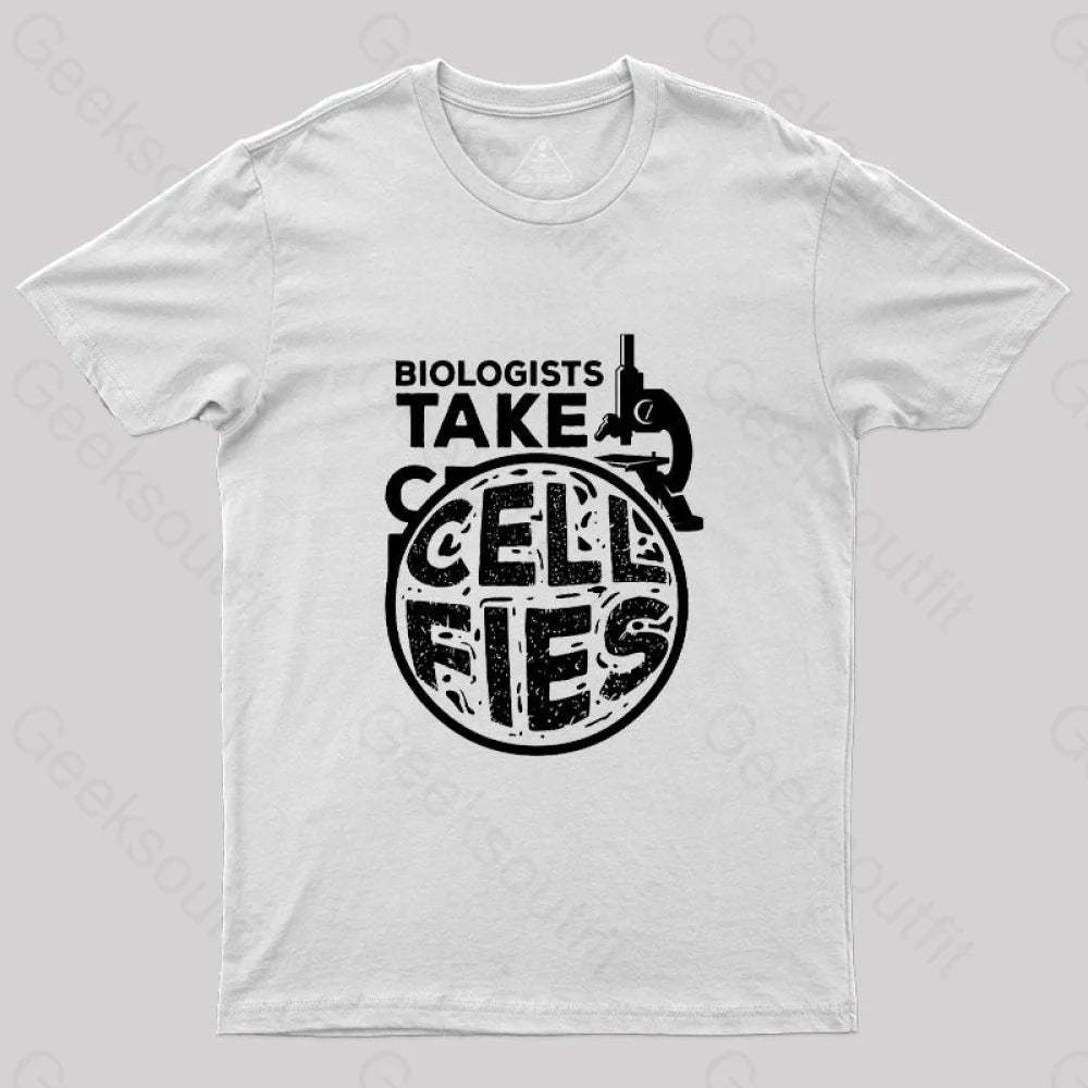 Biologists Take Cell Fies T-Shirt White / S