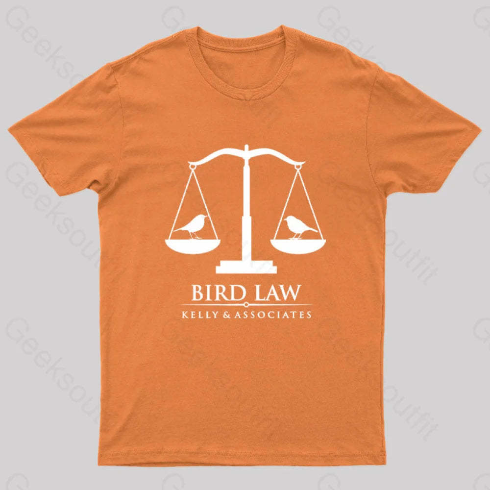 Bird Law Nerd T-Shirt Orange / S