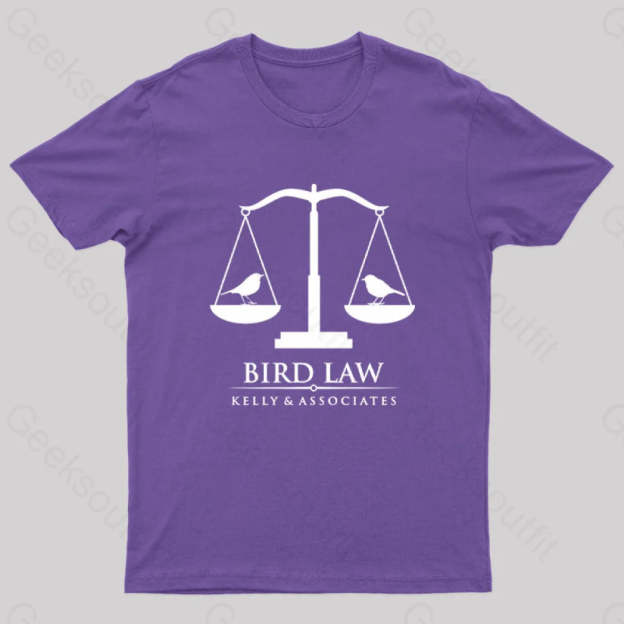 Bird Law Nerd T-Shirt Purple / S
