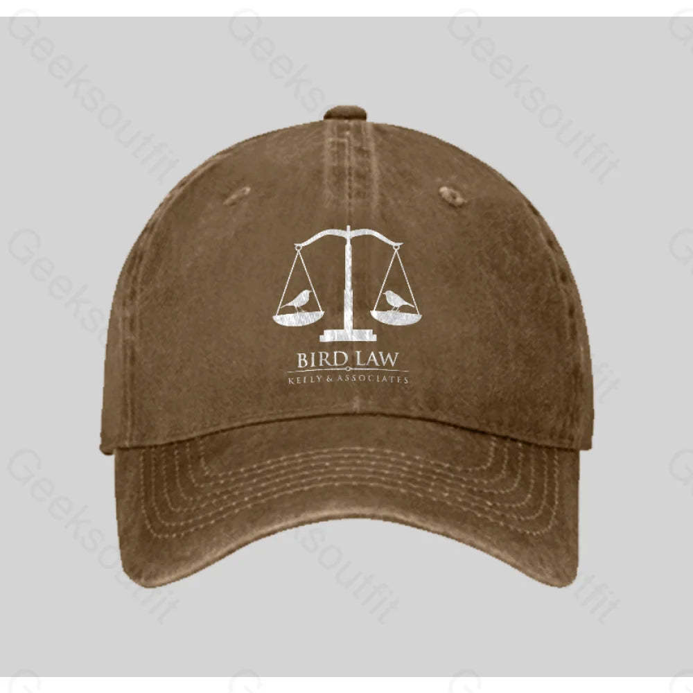 Bird Law Washed Vintage Baseball Cap Natural
