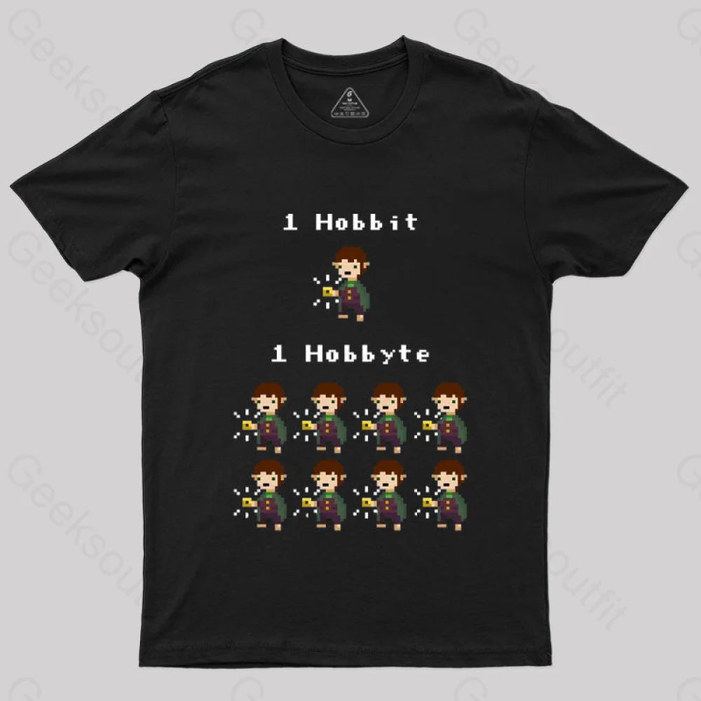Bit Byte Geek T-Shirt Black / S
