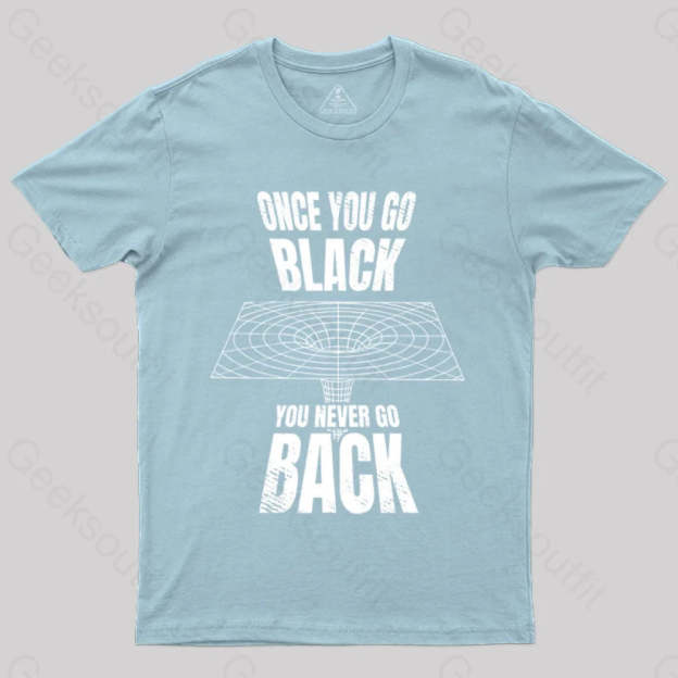 Black Hole Astrophysics Universe Science T-Shirt Light Blue / S