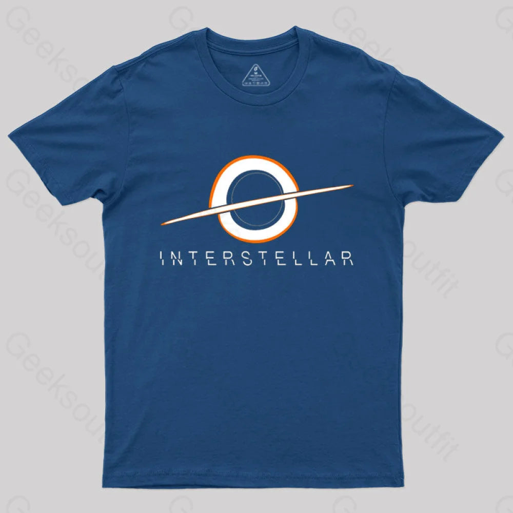 Black Hole Interstellar T-Shirt Navy / S