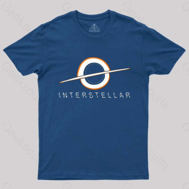 Black Hole Interstellar T-Shirt Navy / S