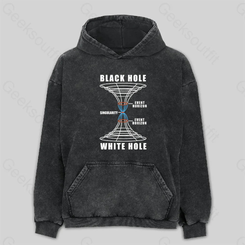 Black Hole Washed Hoodie M