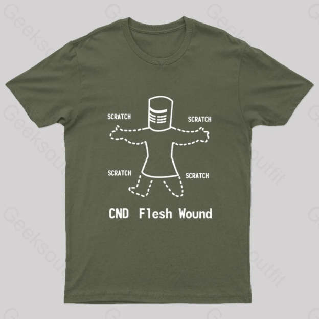 Black Knight Pipboy Geek T-Shirt Army Green / S