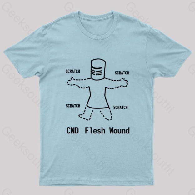 Black Knight Pipboy Geek T-Shirt Light Blue / S
