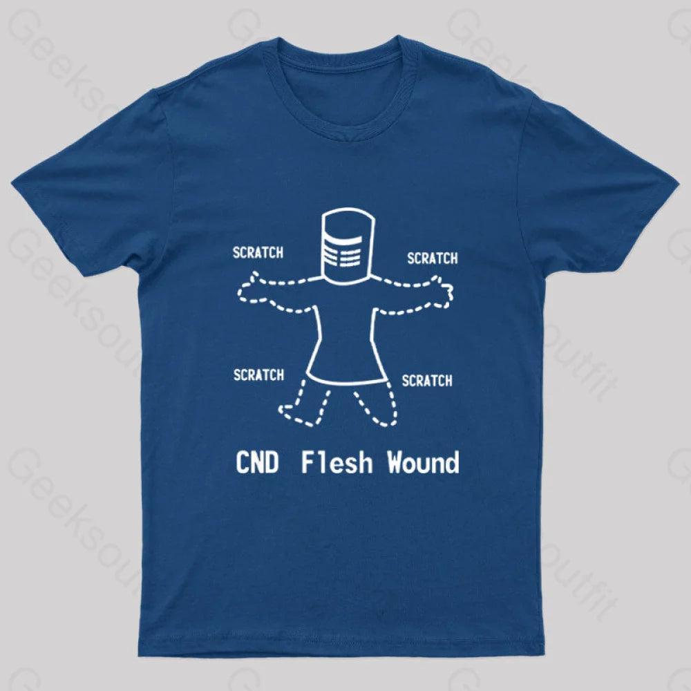 Black Knight Pipboy Geek T-Shirt Navy / S