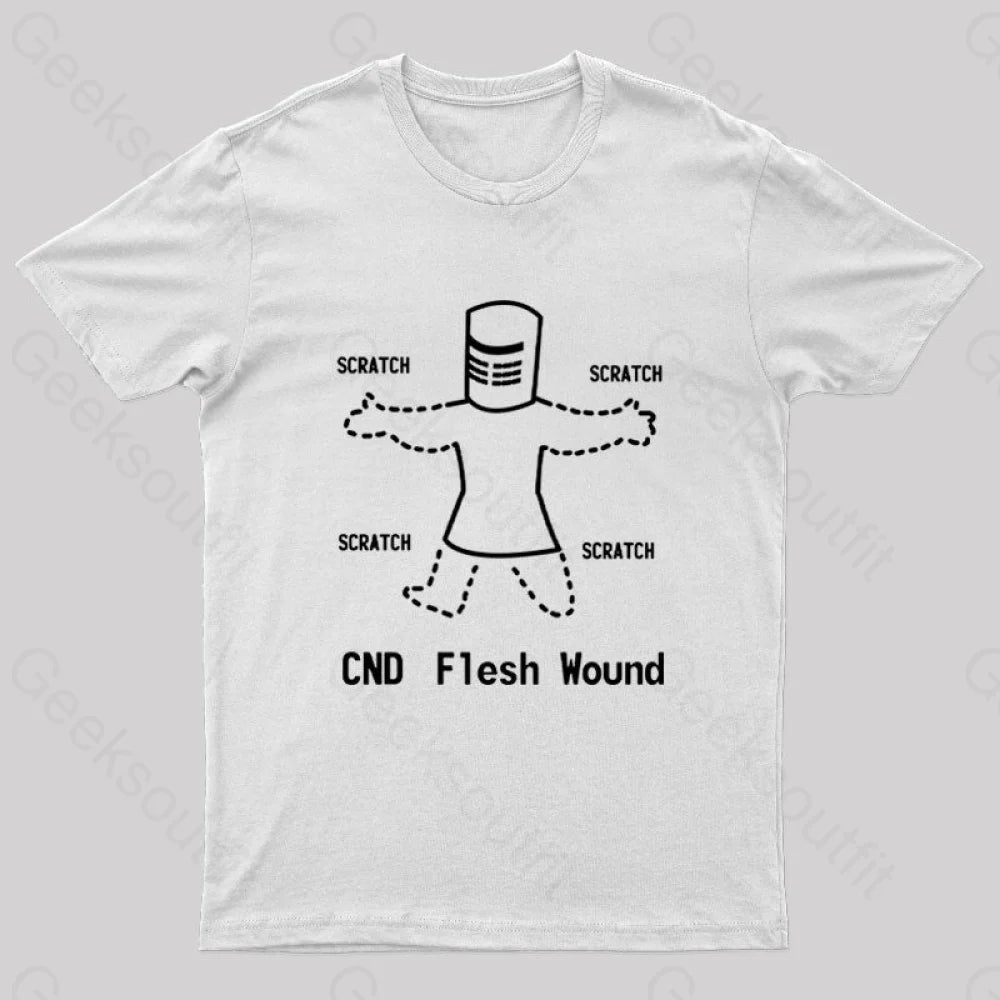 Black Knight Pipboy Geek T-Shirt White / S