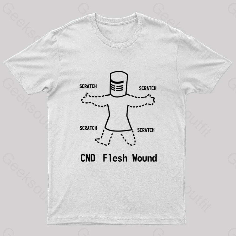 Black Knight Pipboy Geek T-Shirt White / S