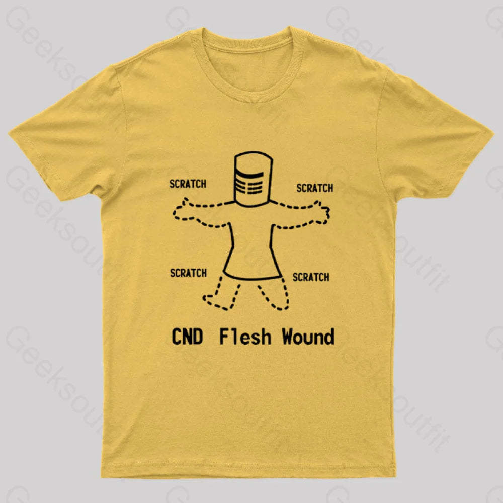 Black Knight Pipboy Geek T-Shirt Yellow / S