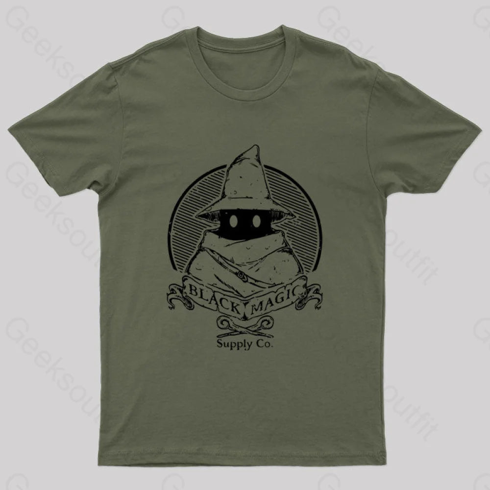Black Magic Supply Co Nerd T-Shirt Army Green / S