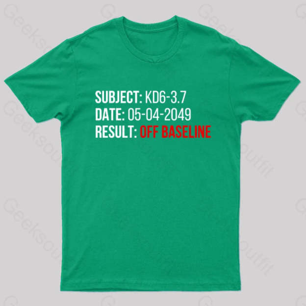 Blade Runner Off Baseline Nerd T-Shirt Green / S
