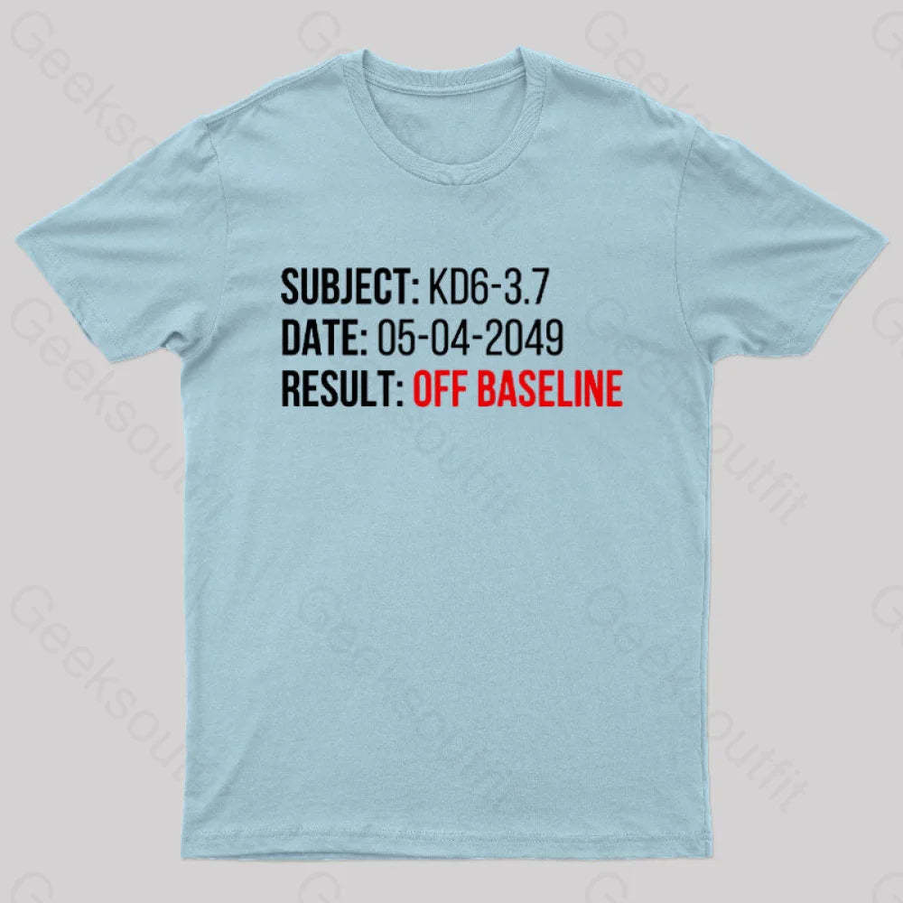 Blade Runner Off Baseline Nerd T-Shirt Light Blue / S