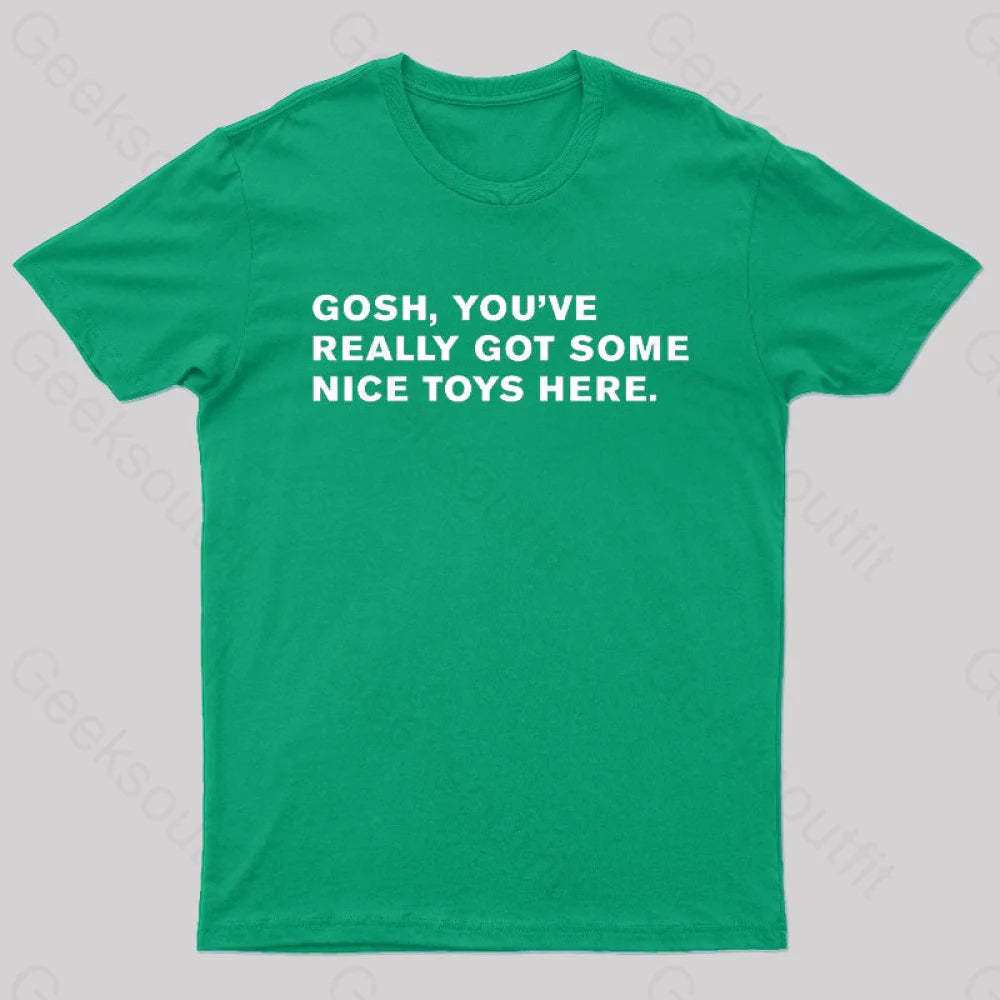 Blade Runner Quote Nerd T-Shirt Green / S
