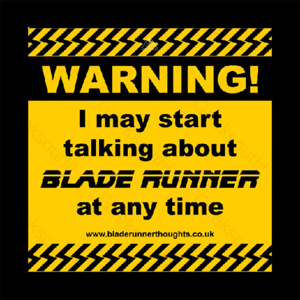 Blade Runner Warning 01 T-Shirt