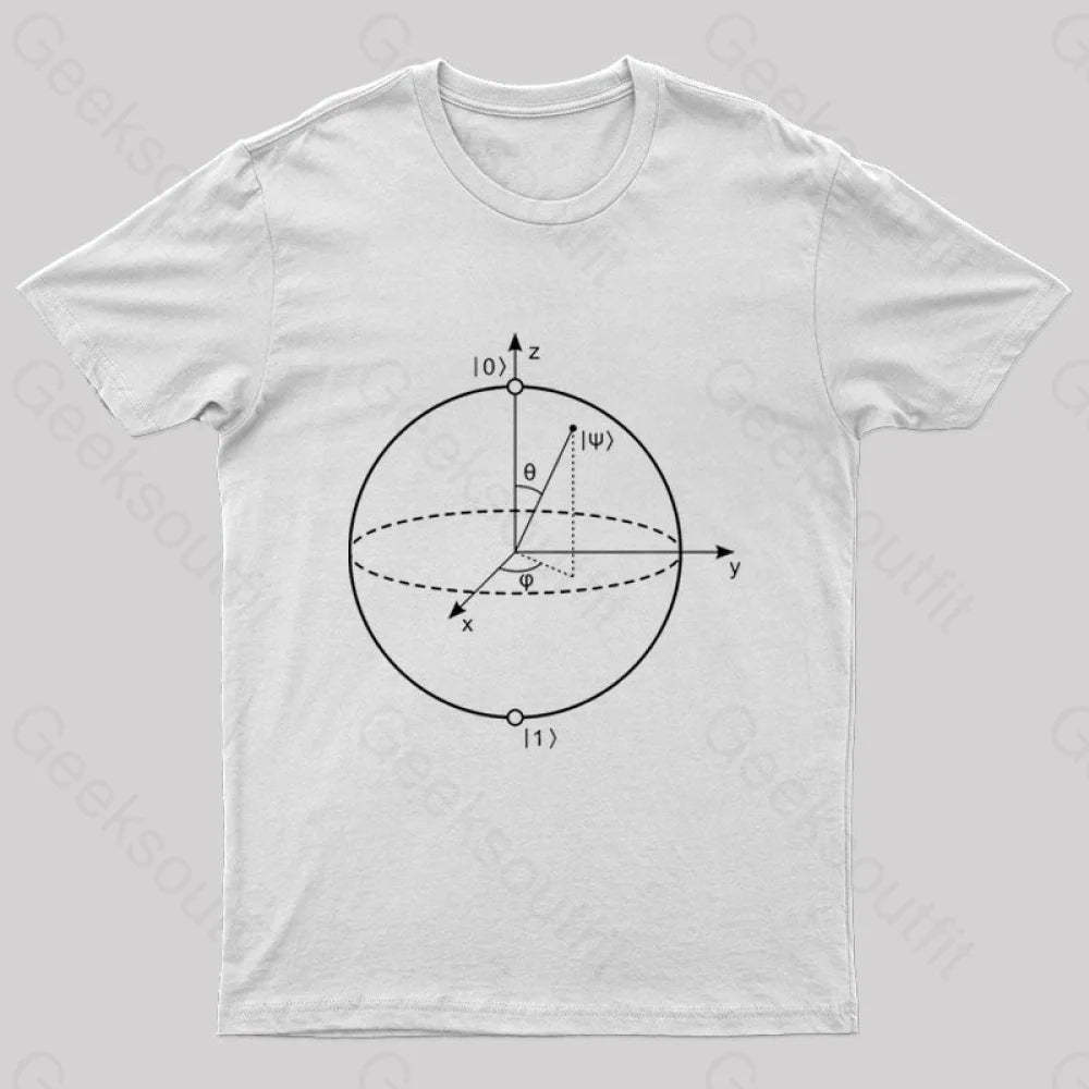 Bloch Sphere Geek T-Shirt White / S