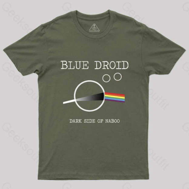 Blue Droid - Dark Side Of Naboo T-Shirt Army Green / S