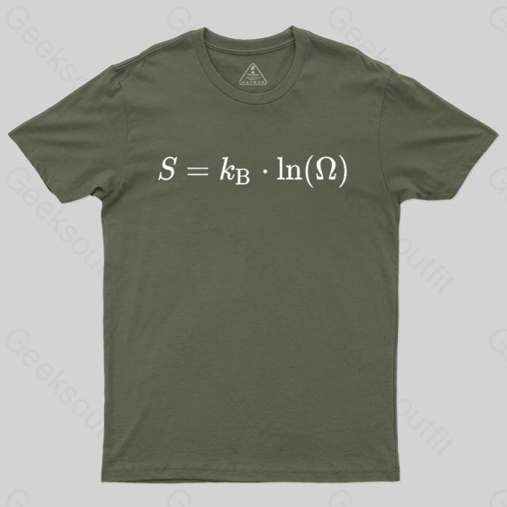 Boltzmann Entropy, statistical physics and thermodynamics T-shirt - Geeksoutfit