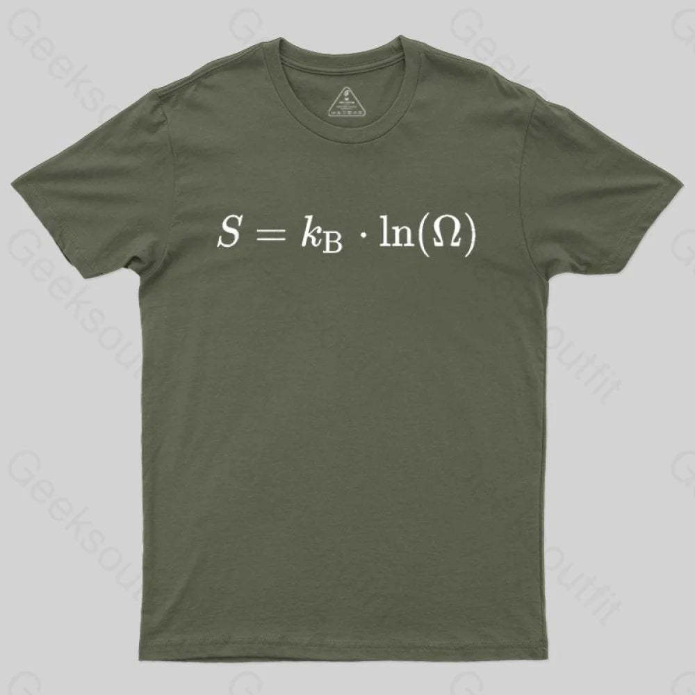 Boltzmann Entropy, statistical physics and thermodynamics T-shirt - Geeksoutfit
