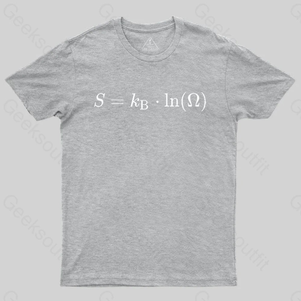 Boltzmann Entropy, statistical physics and thermodynamics T-shirt - Geeksoutfit