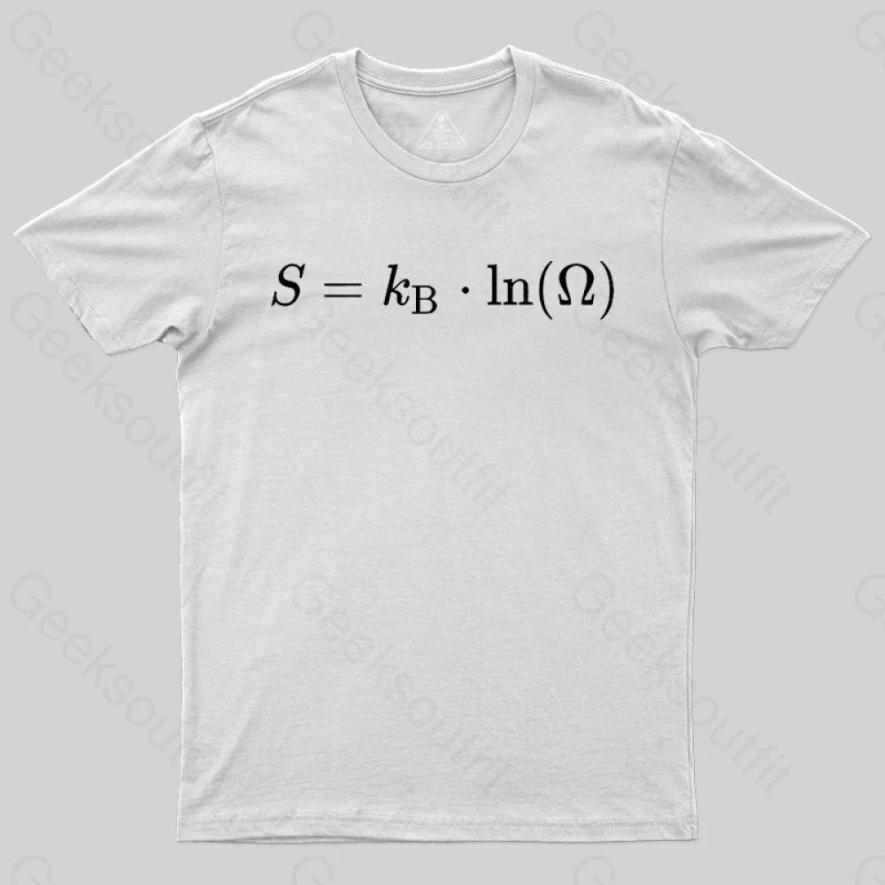 Boltzmann Entropy, statistical physics and thermodynamics T-shirt - Geeksoutfit