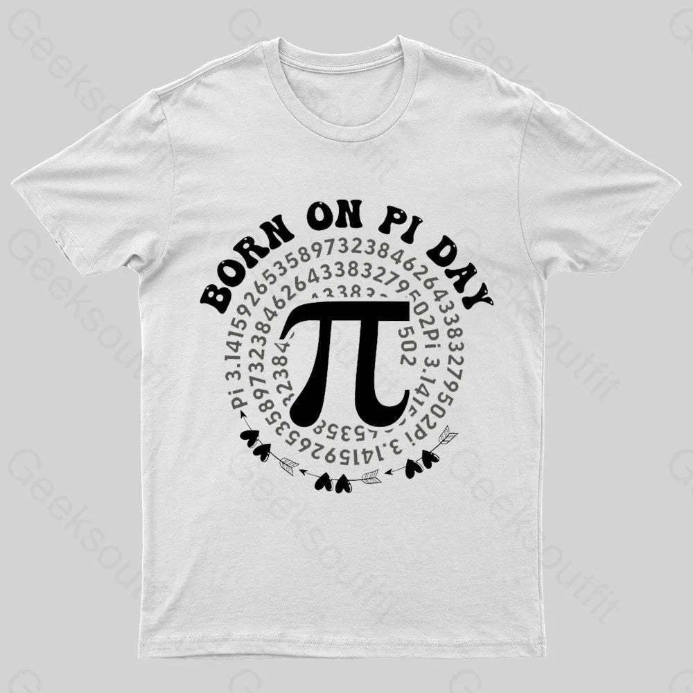 Born On Pi Day Nerd T-Shirt White / S