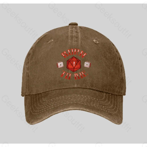 Born To Die Washed Vintage Baseball Cap Natural