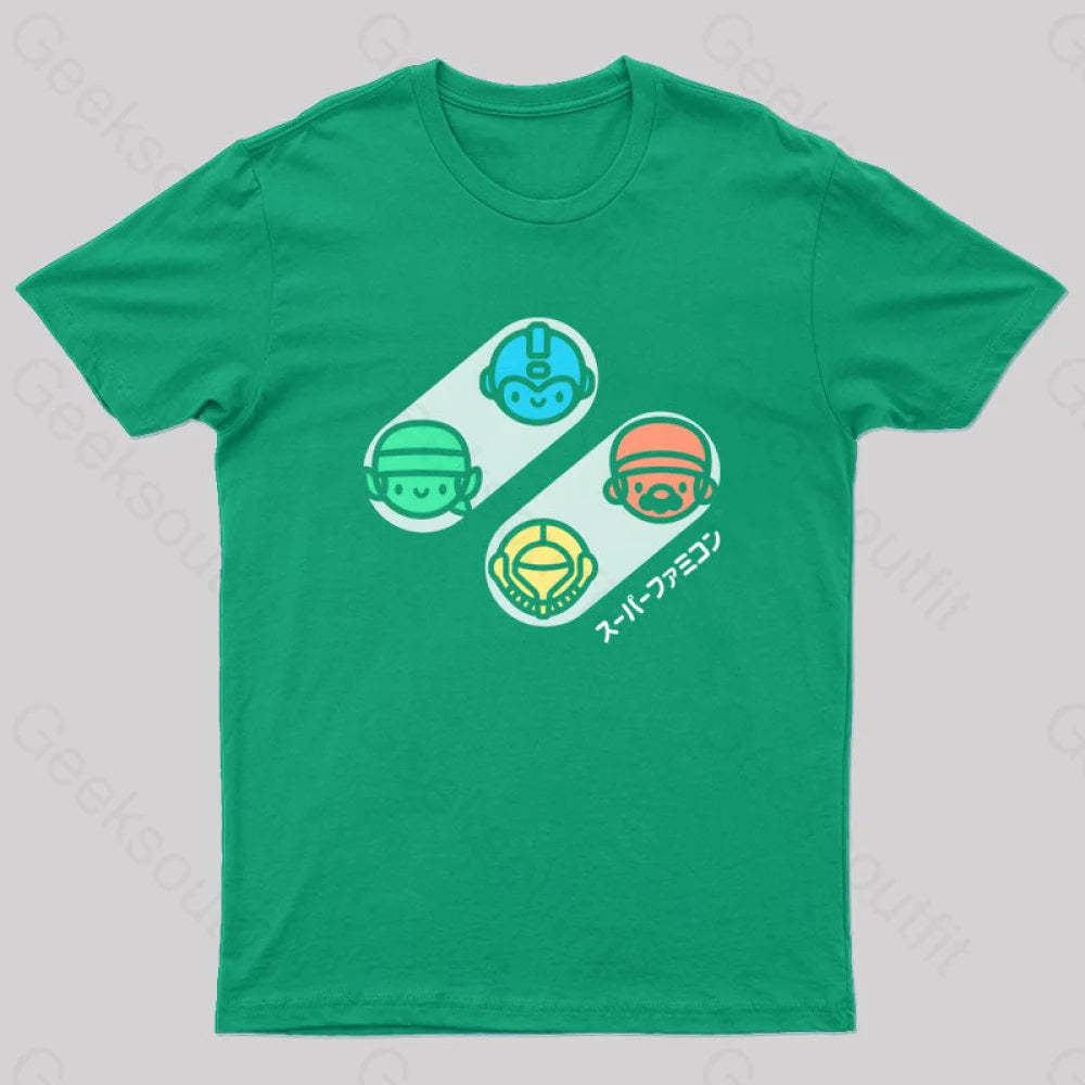 Botones Cl¨¢Sicos Geek T-Shirt Green / S