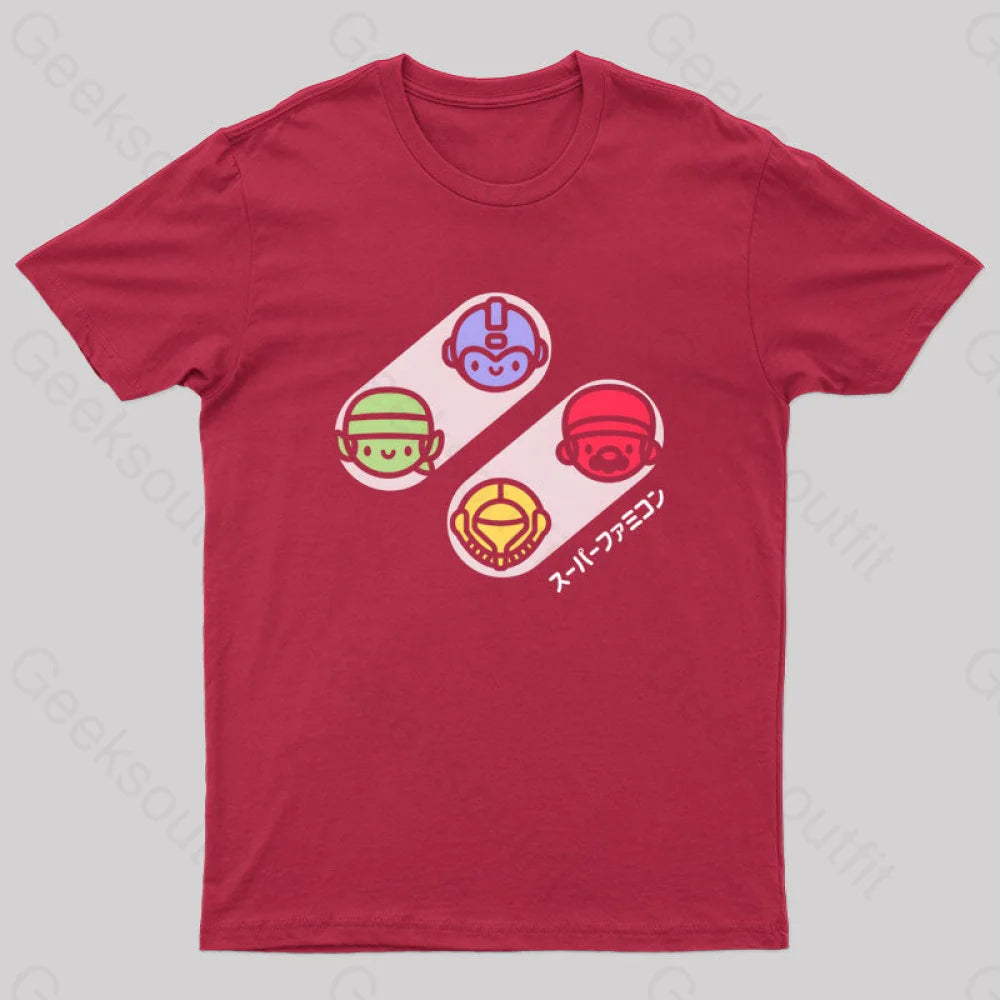 Botones Cl¨¢Sicos Geek T-Shirt Red / S