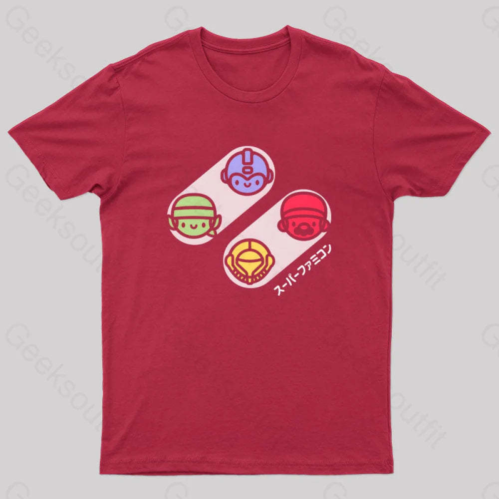 Botones Cl¨¢Sicos Geek T-Shirt Red / S