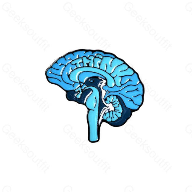 Brain Enamel Pins - Geeksoutfit