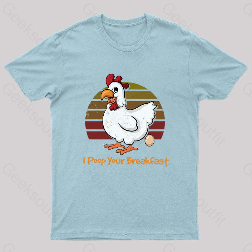 Breakfast Maker Geek T-Shirt Light Blue / S