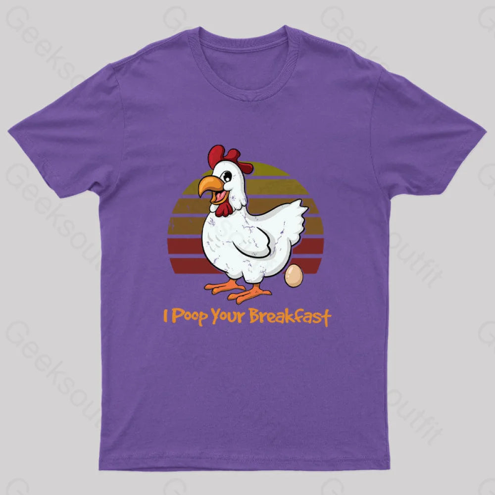 Breakfast Maker Geek T-Shirt Purple / S