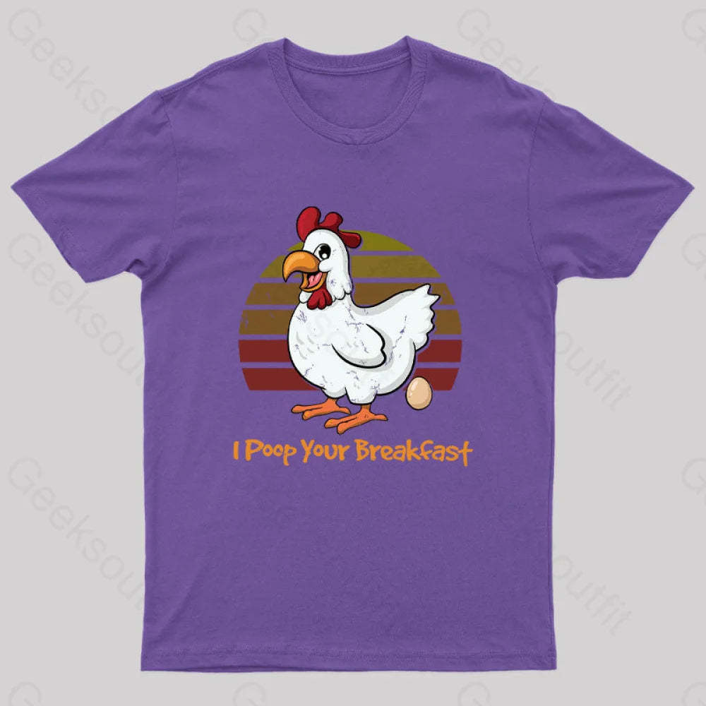 Breakfast Maker Geek T-Shirt Purple / S