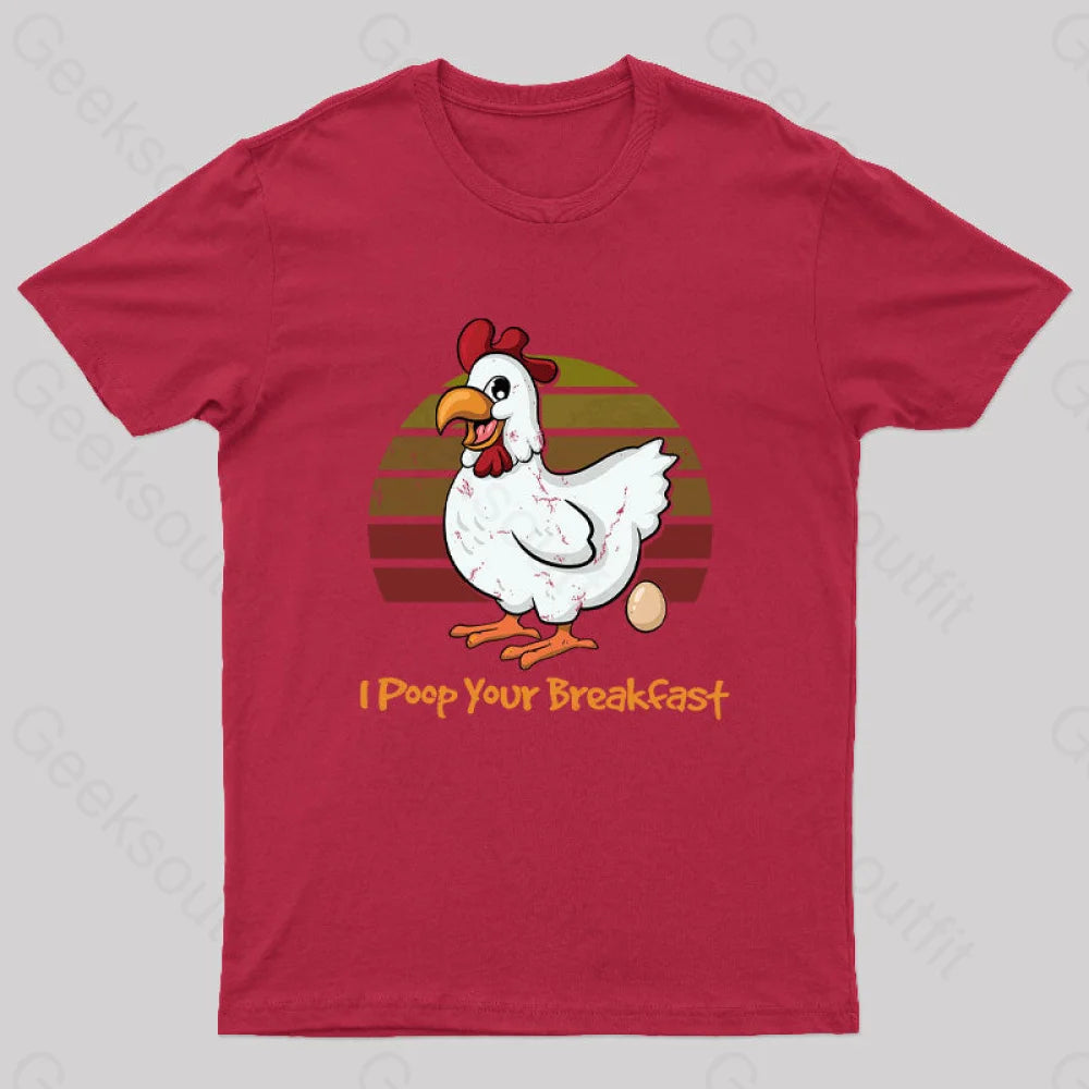 Breakfast Maker Geek T-Shirt Red / S