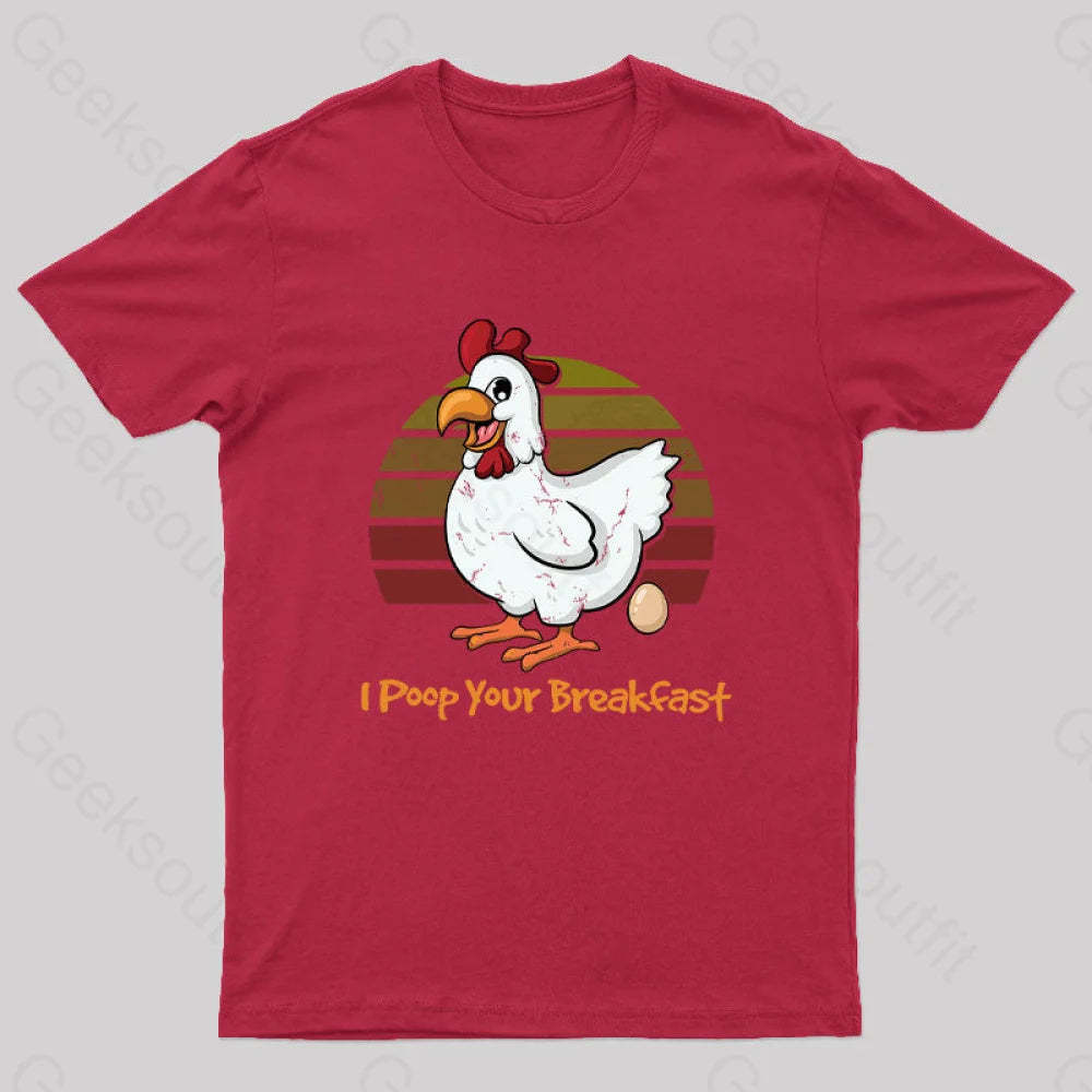 Breakfast Maker Geek T-Shirt Red / S