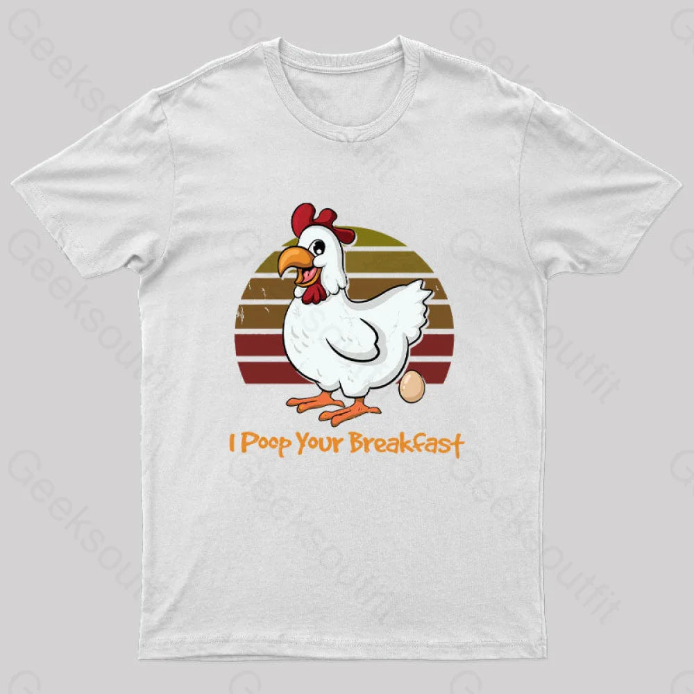 Breakfast Maker Geek T-Shirt White / S