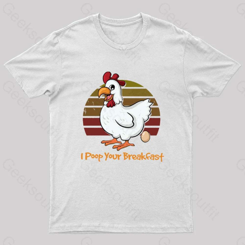 Breakfast Maker Geek T-Shirt White / S