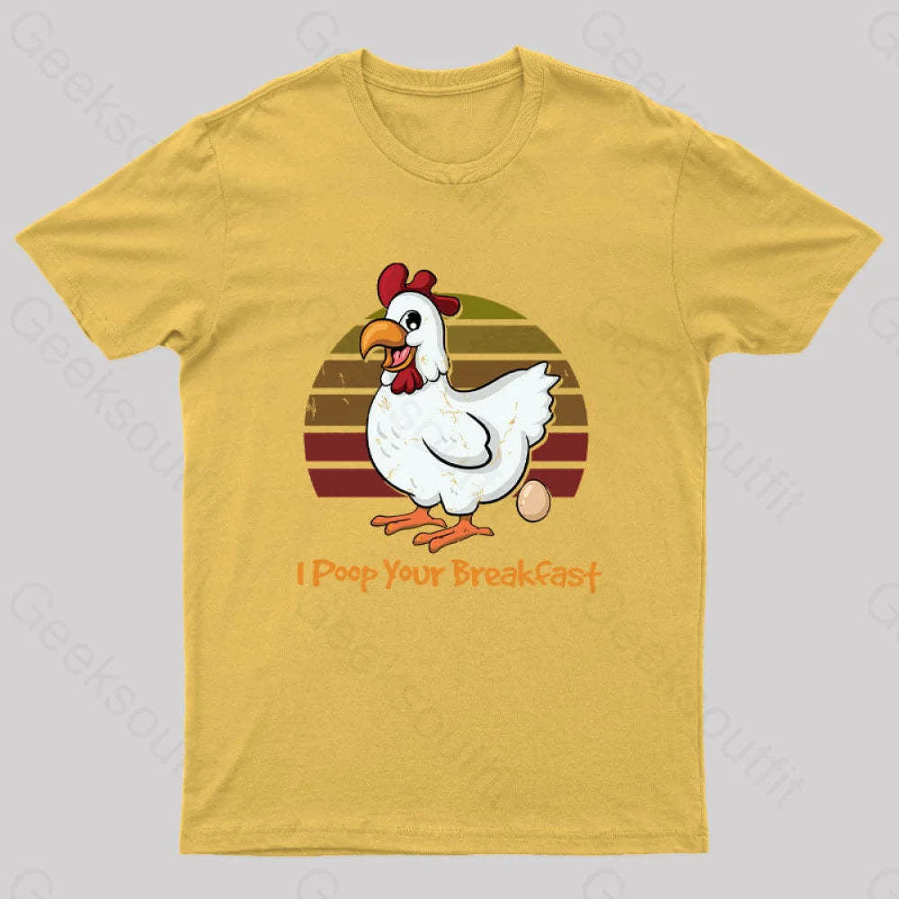 Breakfast Maker Geek T-Shirt Yellow / S