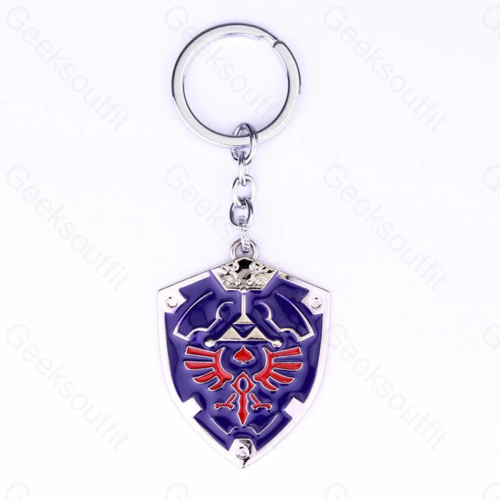 Breath Of The Wild Keychain 024 Silver Blue