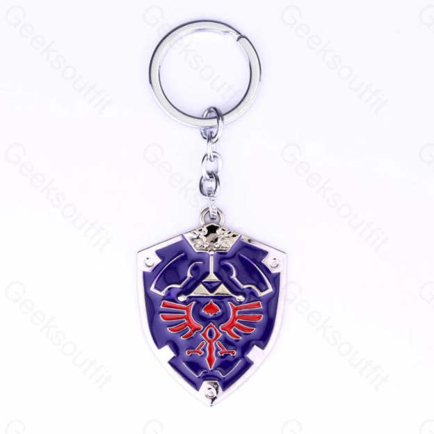 Breath Of The Wild Keychain 024 Silver Blue